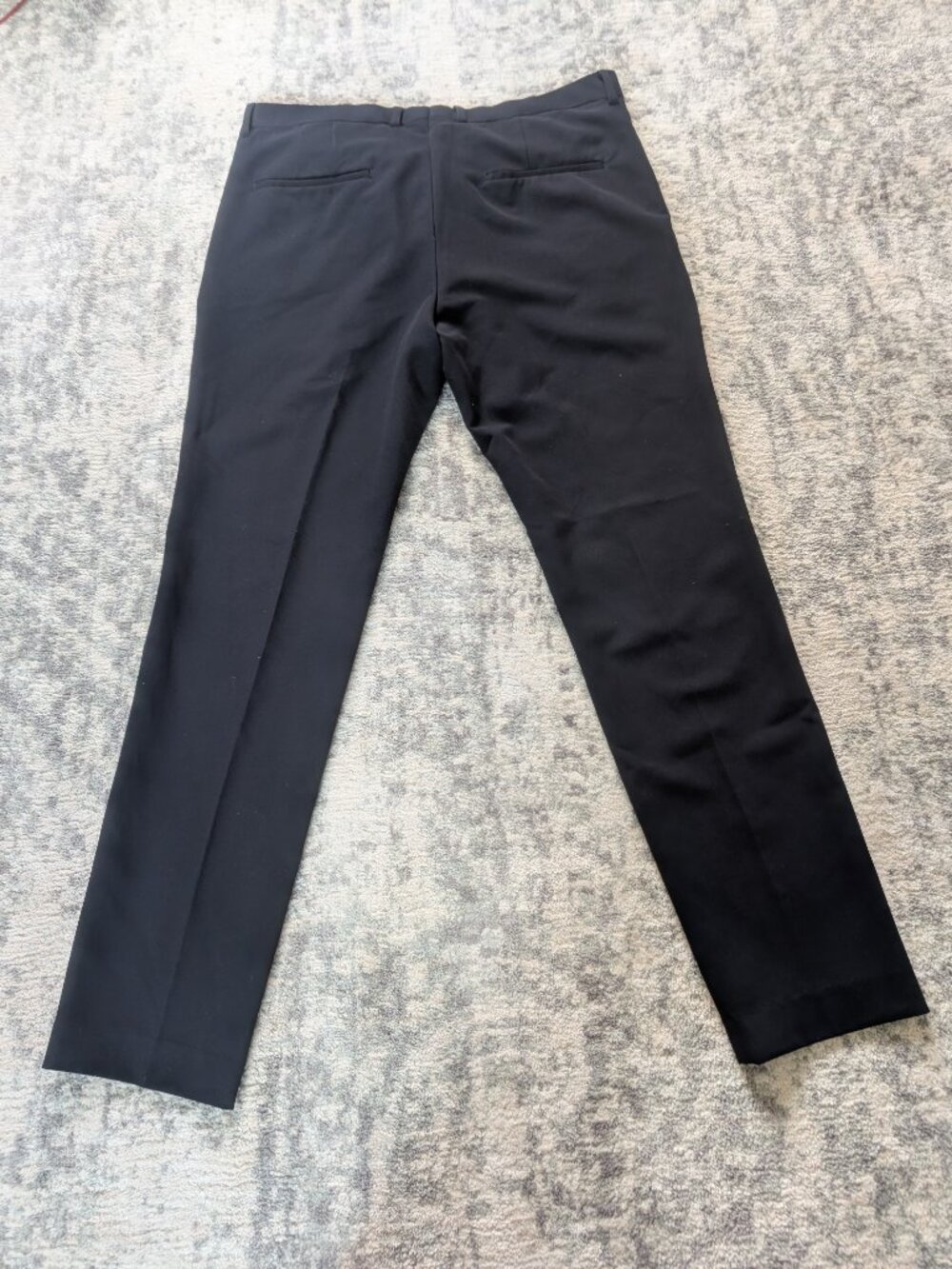 H&M Mens Black Dress Pants 36R Slim Fit Career Office Stretch Trousers - Picture 6 of 6